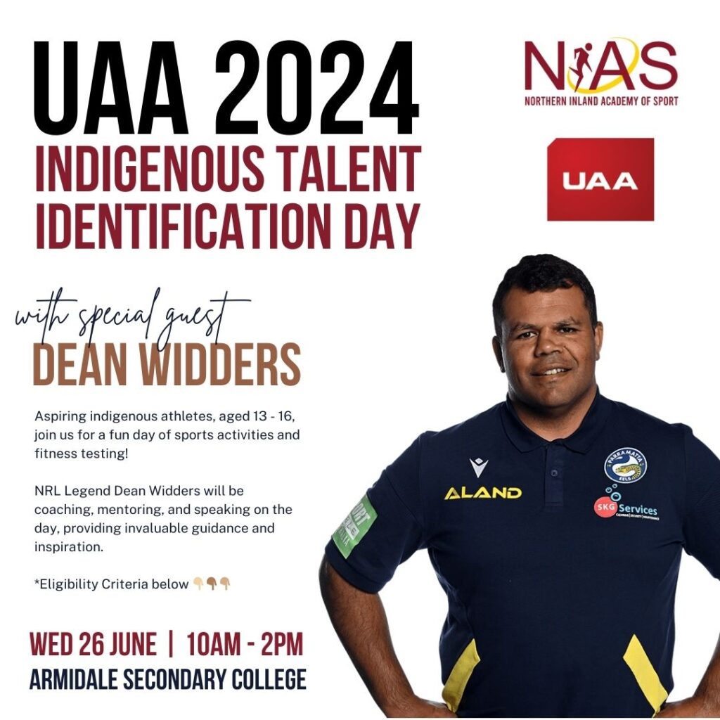 Dean Widders Returns to Armidale for<br>UAA/NIAS Indigenous Talent Identification Day